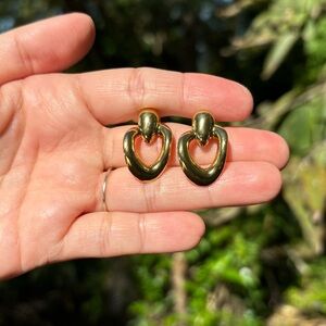 18K Gold Plated Stainless Steel Vintage Style Earrings